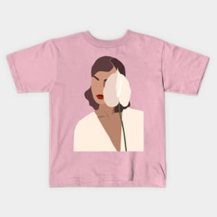 Elegant Woman Calla Flower Kids T-Shirt